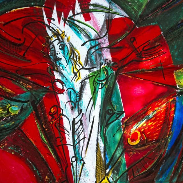 "Schlafender Heiland", Ausschnitt aus Hinterglasbild von Erich Schickling, Foto Heinz Forth †

#erichschickling #schicklingstiftung #erichschicklingstiftung #ottobeuren #günztal #kunststiftung #architektur #philosophie #mythologie #natur #allgaeutourist #religion #kunst #malerei #mystik #theologie #dichtung #veranstaltungen #konzerte #hinterglasmalerei #glasmalerei